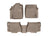 WeatherTech DigitalFit Floor Liners for 2011 2010 2009 2008 Toyota Sequoia [Covers Front & Rear Row, Tan] | 452771-450934