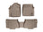 WeatherTech DigitalFit Floor Liners for 2011 2010 2009 2008 Toyota Sequoia [Covers Front & Rear Row, Tan] | 452771-450937