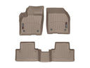 WeatherTech DigitalFit Floor Liners for S40/V50 [Covers Front & Rear Row, Tan] | 45279-1-3