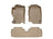 WeatherTech DigitalFit Floor Liners for 2005 2004 2003 2002 2001 Honda Civic [Covers Front & Rear Row, Tan] | 45282-1-2