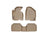 WeatherTech DigitalFit Floor Liners for 2010 Hyundai Tucson [Covers Front & Rear Row, Tan] | 45292-1-2