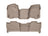 WeatherTech DigitalFit Floor Liners for 2013 2012 2011 2010 2009 2008 2007 Chevrolet Tahoe [Covers Front & Rear Row, Tan] | 452941-450662