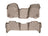 WeatherTech DigitalFit Floor Liners for 2013 2012 2011 2010 2009 2008 Chevrolet Tahoe [Covers Front & Rear Row, Tan] | 452941-452352
