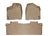WeatherTech DigitalFit Floor Liners for 2012 2011 Toyota Sienna [Covers Front & Rear Row, Tan] | 45300-1-2