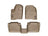 WeatherTech DigitalFit Floor Liners for 2016 2015 2014 2013 2012 2011 Lincoln MKS [Covers Front & Rear Row, Tan] | 453021-452372