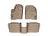 WeatherTech DigitalFit Floor Liners for 2019 2018 2017 2016 2015 2014 2013 2012 2011 Ford Taurus [Covers Front & Rear Row, Tan] | 453021-452702