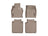 WeatherTech DigitalFit Floor Liners for 2019 2018 2017 2016 2015 INFINITI Q70L [Covers Front & Rear Row, Tan] | 45304-1-3