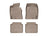 WeatherTech DigitalFit Floor Liners for 2010 2009 Hyundai Genesis [Covers Front & Rear Row, Tan] | 45306-1-2