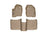WeatherTech DigitalFit Floor Liners for 2019 2018 2017 2016 2015 2014 2013 2012 2011 2010 2009 Ford Flex [Covers Front & Rear Row, Tan] | 453121-452082