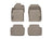 WeatherTech DigitalFit Floor Liners for 2019 2018 2017 2016 2015 2014 Ford Fiesta [Covers Front & Rear Row, Tan] | 45323-1-3