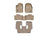 WeatherTech DigitalFit Floor Liners for 2012 2011 Dodge Durango [Covers Front & Both Rear Rows, Tan] | 45324-1-4-5
