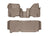WeatherTech DigitalFit Floor Liners for F-250 Super Duty/F-350 Super Duty [Covers Front & Rear Row, Tan] | 453291-453053