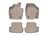 WeatherTech DigitalFit Floor Liners for 2019 2018 2017 2016 2015 2014 2013 Volkswagen Beetle [Covers Front & Rear Row, Tan] | 45338-1-4