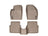 WeatherTech DigitalFit Floor Liners for 2011 Chrysler 200 [Covers Front & Rear Row, Tan] | 45376-1-2