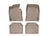 WeatherTech DigitalFit Floor Liners for 2014 2013 2012 2011 Hyundai Genesis [Covers Front & Rear Row, Tan] | 453781-453062