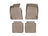 WeatherTech DigitalFit Floor Liners for 2013 2012 Hyundai Equus [Covers Front & Rear Row, Tan] | 453781-453063