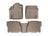 WeatherTech DigitalFit Floor Liners for 2013 2012 Toyota Tundra [Covers Front & Rear Row, Tan] | 454081-450933