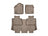 WeatherTech DigitalFit Floor Liners for 2021 2020 2019 2018 2017 2016 2015 2014 Toyota Tundra [Covers Front & Rear Row, Tan] | 454081-450938