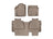 WeatherTech DigitalFit Floor Liners for 2021 2020 2019 2018 2017 2016 2015 2014 Toyota Tundra [Covers Front & Rear Row, Tan] | 454081-450939