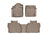 WeatherTech DigitalFit Floor Liners for 2021 2020 2019 2018 2017 2016 2015 2014 Toyota Tundra [Covers Front & Rear Row, Tan] | 454081-457862