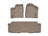 WeatherTech DigitalFit Floor Liners for 2020 2019 2018 2017 2016 2015 2014 2013 2012 Dodge Grand Caravan [Covers Front & Rear Row, Tan] | 454211-450272