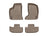 WeatherTech DigitalFit Floor Liners for 2021 2020 2019 2018 2017 Dodge Challenger [Covers Front & Rear Row, Tan] | 454251-453862