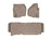 WeatherTech DigitalFit Floor Liners for F-250 Super Duty/F-350 Super Duty [Covers Front & Rear Row, Tan] | 454331-453053