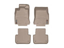 WeatherTech DigitalFit Floor Liners for 2015 2014 2013 Jaguar XF [Covers Front & Rear Row, Tan] | 45446-1-3