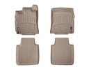 WeatherTech DigitalFit Floor Liners for 2012 2011 Jaguar XJ [Covers Front & Rear Row, Tan] | 45447-1-2