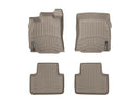 WeatherTech DigitalFit Floor Liners for 2019 2018 2017 2016 2015 2014 2013 Jaguar XJ [Covers Front & Rear Row, Tan] | 45447-1-3