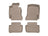 WeatherTech DigitalFit Floor Liners for Mercedes-Benz [Covers Front & Rear Row, Tan] | 454701-451612