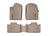 WeatherTech DigitalFit Floor Liners for 2015 2014 2013 Dodge Durango [Covers Front & Rear Row, Tan] | 454851-453244