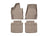 WeatherTech DigitalFit Floor Liners for 2016 2015 2014 Maserati Quattroporte [Covers Front & Rear Row, Tan] | 45565-1-4
