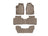 WeatherTech DigitalFit Floor Liners for 2020 2019 2018 2017 Acura MDX [Covers Front & Both Rear Rows, Tan] | 45576-1-2-4