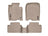 WeatherTech DigitalFit Floor Liners for 2014 2013 2012 2011 2010 2009 Acura TSX [Covers Front & Rear Row, Tan] | 456401-451702