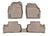 WeatherTech DigitalFit Floor Liners for 2012 2011 2010 2009 2008 Land Rover LR2 [Covers Front & Rear Row, Tan] | 456691-455632
