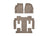 WeatherTech DigitalFit Floor Liners for Buick/GMC/Saturn [Covers Front & Rear Row, Tan] | 457021-451114