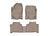 WeatherTech DigitalFit Floor Liners for Lexus [Covers Front & Rear Row, Tan] | 45749-1-2