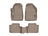 WeatherTech DigitalFit Floor Liners for 2018 2017 2016 2015 Jeep Cherokee [Covers Front & Rear Row, Tan] | 458331-455662