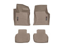 WeatherTech DigitalFit Floor Liners for 2021 2020 2019 2018 2017 2016 Jaguar XF [Covers Front & Rear Row, Tan] | 458641-4510032