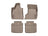 WeatherTech DigitalFit Floor Liners for 2019 2018 2017 2016 Maserati Quattroporte [Covers Front & Rear Row, Tan] | 458821-455654
