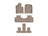WeatherTech DigitalFit Floor Liners for RX350L/RX450hL [Covers Front & Both Rear Rows, Tan] | 45886-1-2-4