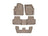 WeatherTech DigitalFit Floor Liners for Q7/SQ7 [Covers Front & Both Rear Rows, Tan] | 45887-1-2-3