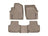 WeatherTech DigitalFit Floor Liners for Audi [Covers Front & Rear Row, Tan] | 45887-1-2