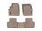 WeatherTech DigitalFit Floor Liners for Audi [Covers Front & Rear Row, Tan] | 45887-1-5