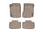 WeatherTech DigitalFit Floor Liners for 2010 2009 2008 Cadillac CTS [Covers Front & Rear Row, Tan] | 459291-451492
