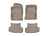 WeatherTech DigitalFit Floor Liners for Audi [Covers Front & Rear Row, Tan] | 45937-1-4