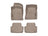 WeatherTech DigitalFit Floor Liners for Audi [Covers Front & Rear Row, Tan] | 459371-459072