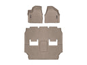 WeatherTech DigitalFit Floor Liners for 2021 2020 2019 2018 2017 Chrysler Pacifica [Covers Front & Both Rear Rows, Tan] | 45945-1-2