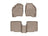 WeatherTech DigitalFit Floor Liners for 2019 2018 2017 Ford Explorer [Covers Front & Rear Row, Tan] | 459811-453592